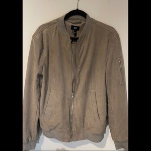 H & M Suede Bomber Jacket (S)